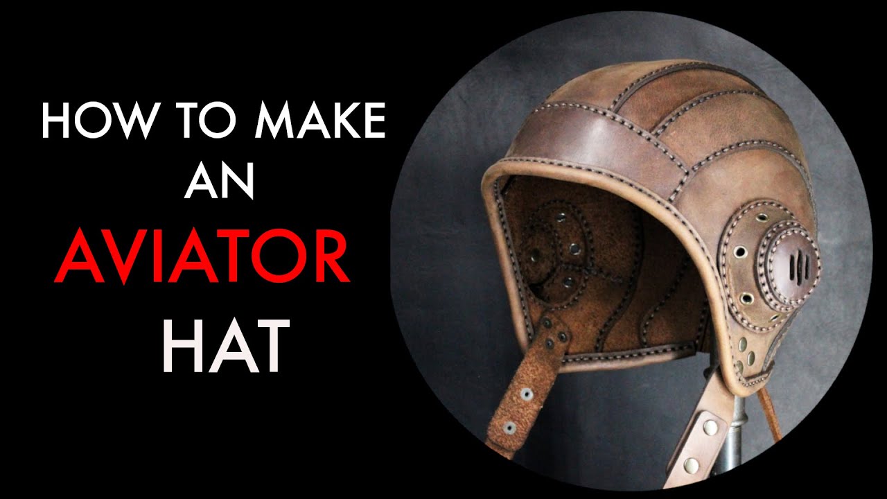 DIY Aviator Leather Hat - Tutorial and Pattern Download