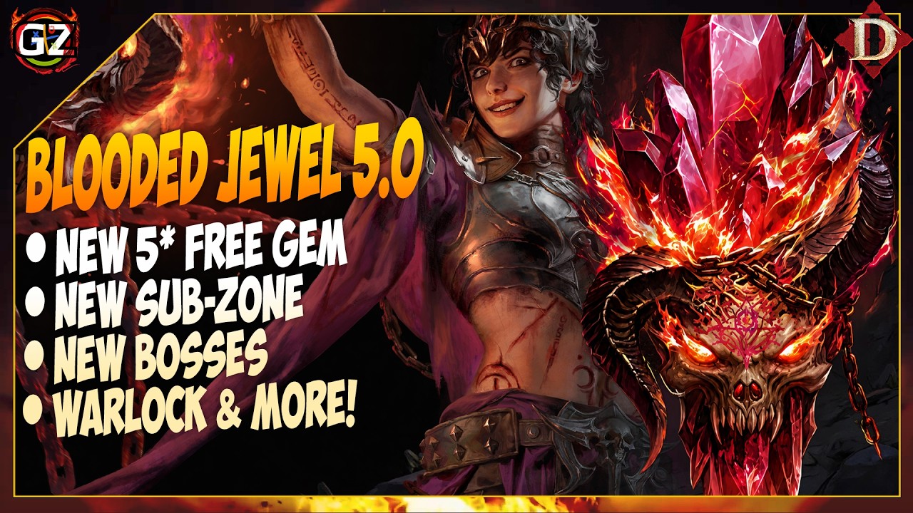 FREE Hellbound Desire 5★ Gem & Bloodied Jewels 5.0 UPDATE! | Diablo Immortal