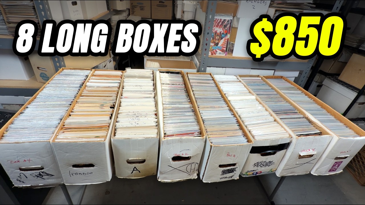 I Bought 8 Long Boxes of Comics for $850&hellip; Comic Book Collection Tour