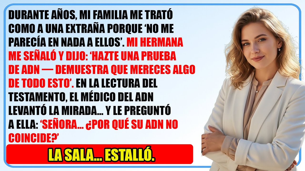Mi Hermana Me Obligó A Hacer Una Prueba De Adn Para Probar Que No Merecía La Herencia, Pero...