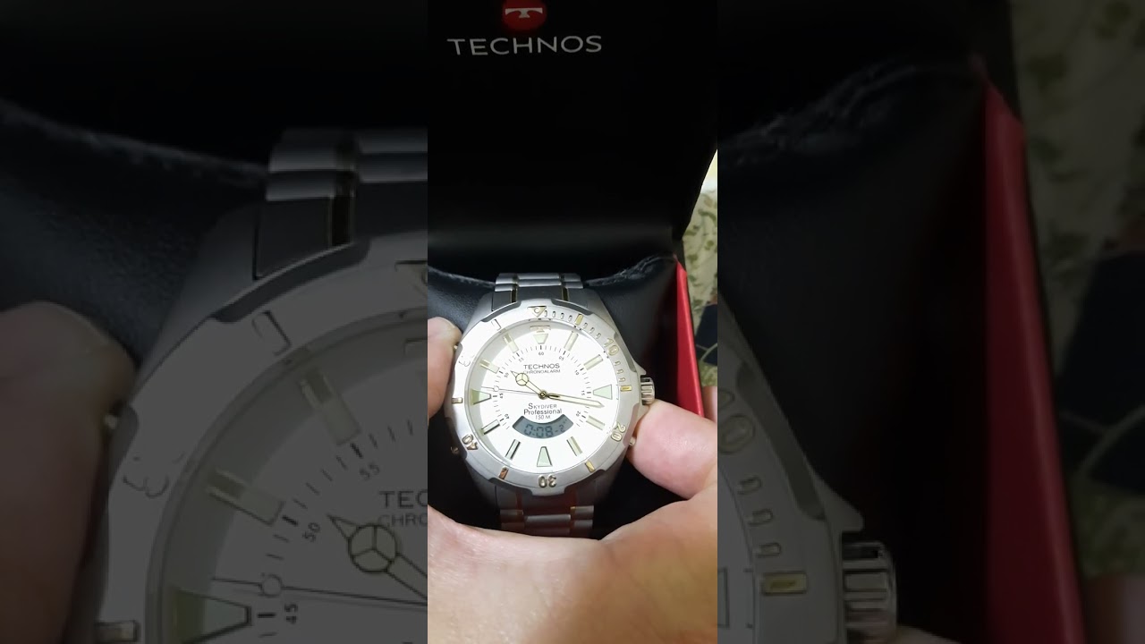 Relógio Technos Masculino Skydiver prata WT205FQ/5B. Canal @rafaelgimenes5196