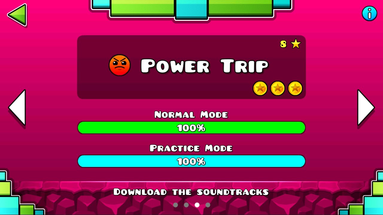 Geometry Dash SubZero &ndash; &ldquo;Power Trip&rdquo; 100% Complete [Coin Update]