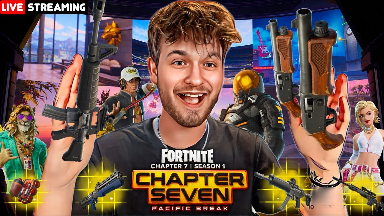 🔴LIVE- PLAYING FORTNITE CHAPTER 7! (ALMOST AT 6K!!!!) #epicpartner
