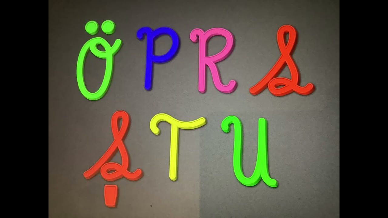 Script Magnets Azerbaijani Alphabet Song
