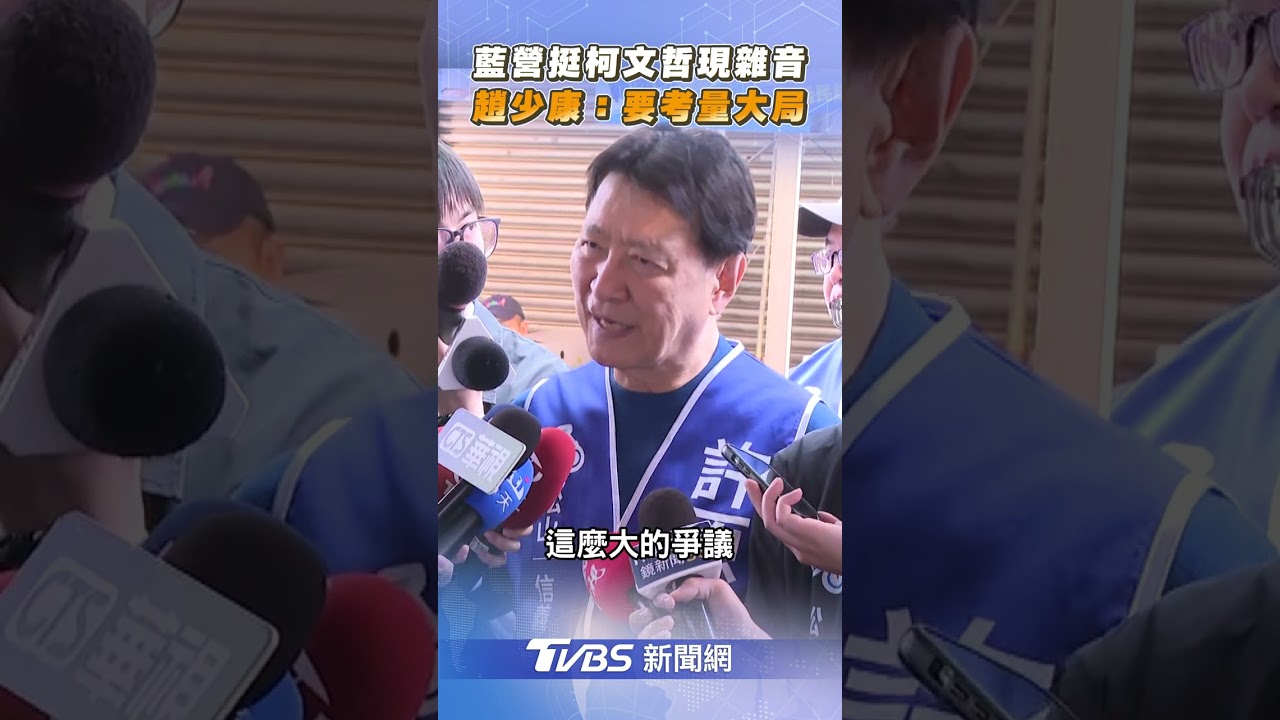 藍營挺柯文哲現雜音　趙少康：要考量大局｜TVBS新聞@TVBSNEWS02