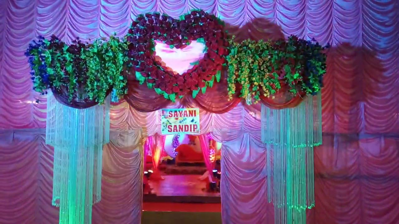 Wedding Day | Flower Decoration | biye bari decoration | Shadi Mandap decoration