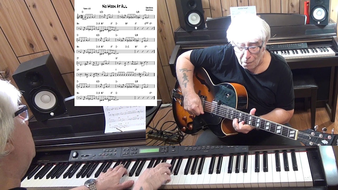 No Moon At All - Jazz guitar & piano cover ( Reed Evans & Dave Mann )