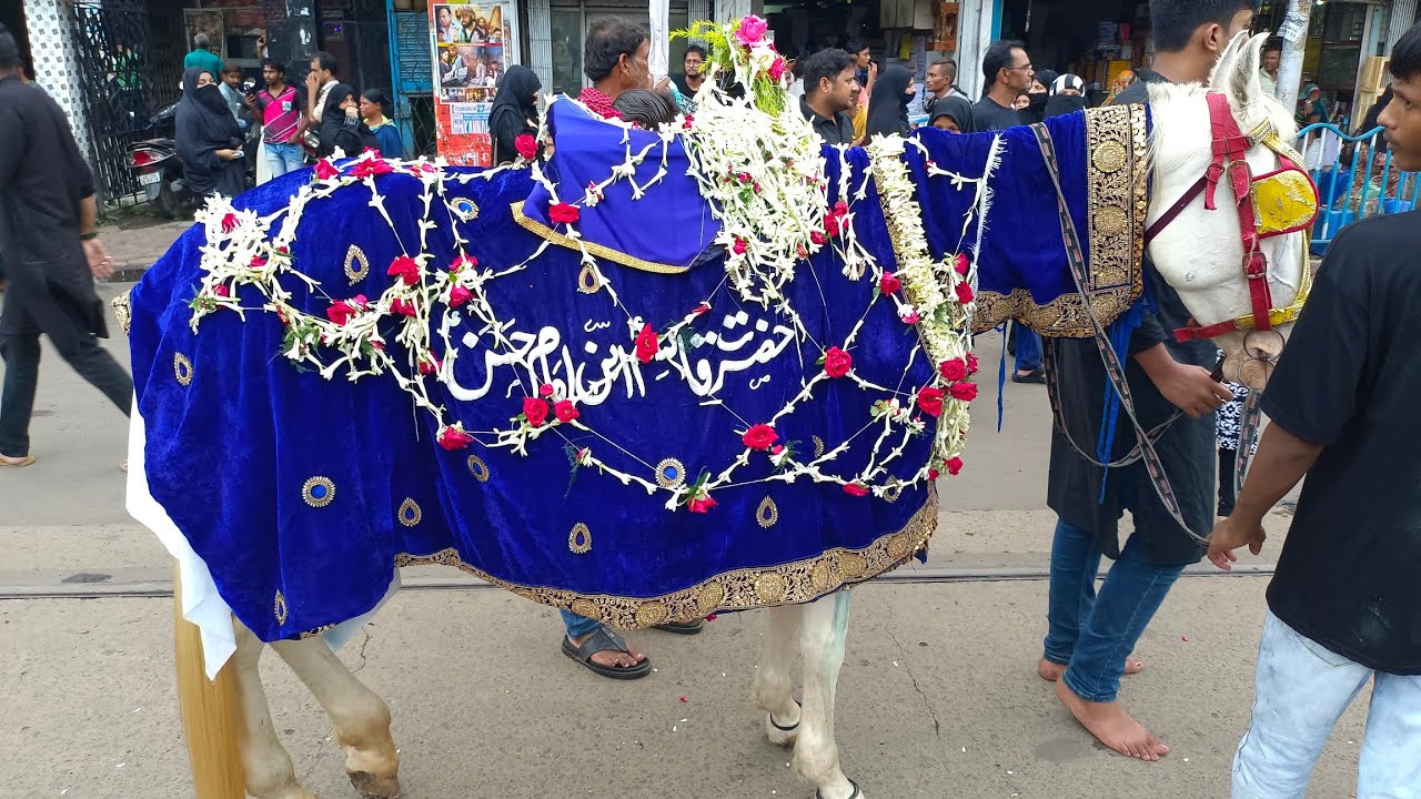 🔴🇮🇳India mein 2nd Muharram Juloos e Aza in Kolkata Haddi bagan to CIT road | Muharram in Kolkata