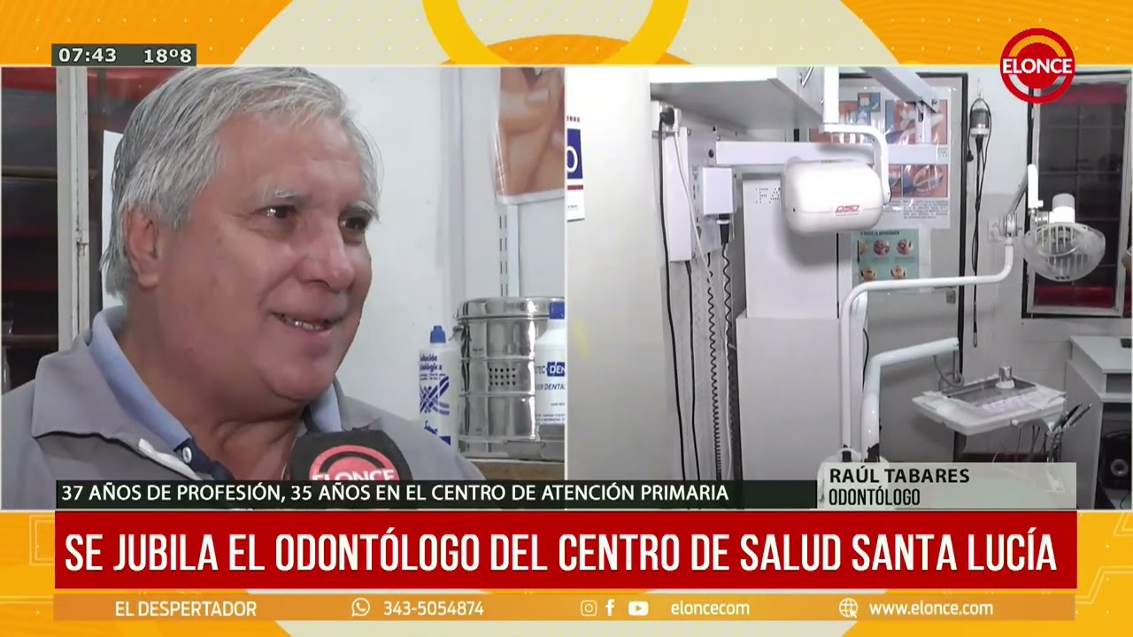Se jubila odontólogo del centro de salud Santa Lucía - 20/03/26