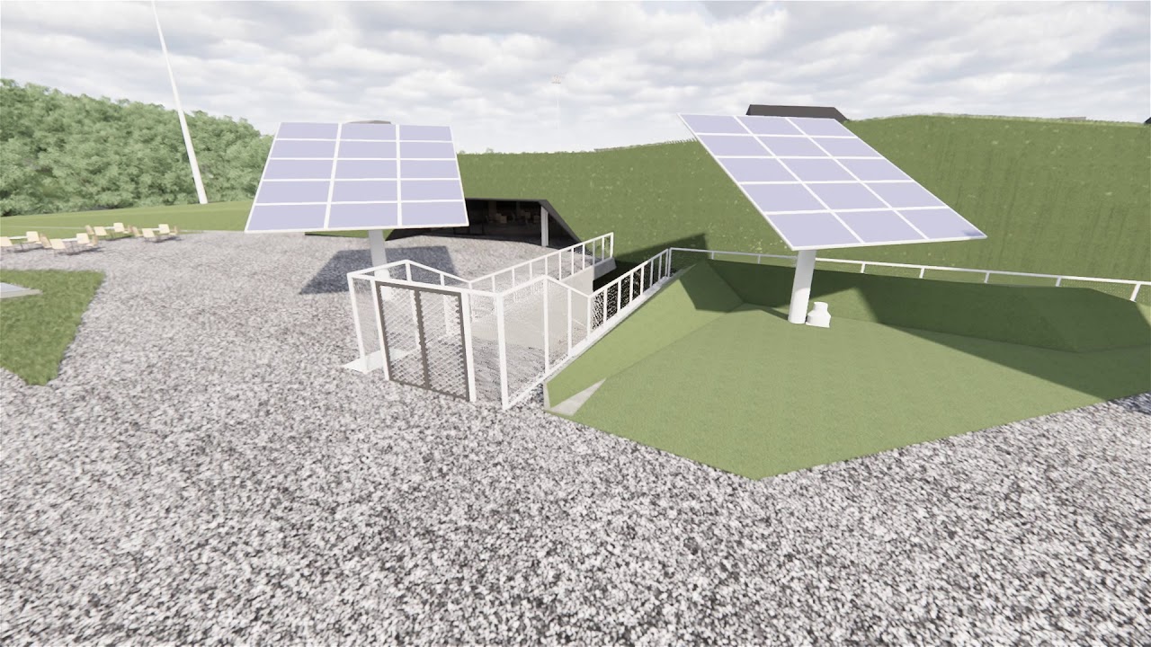 Visite virtuelle du projet d'aménagement du stade Hunebelle ©SCAU
