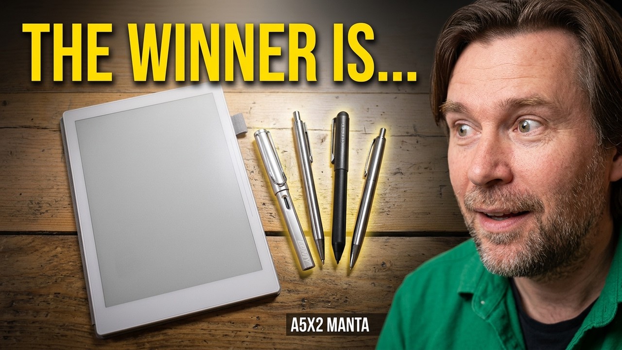 Which Pen Should You Get with the New A5X2 Manta from Supernote?