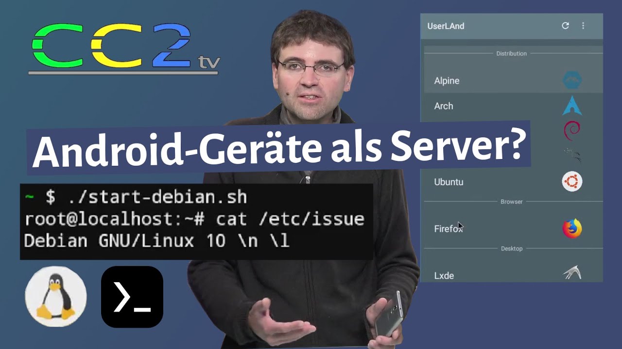 Linux auf Android-Geräten ohne Root nutzen (CC2tv Folge 306)