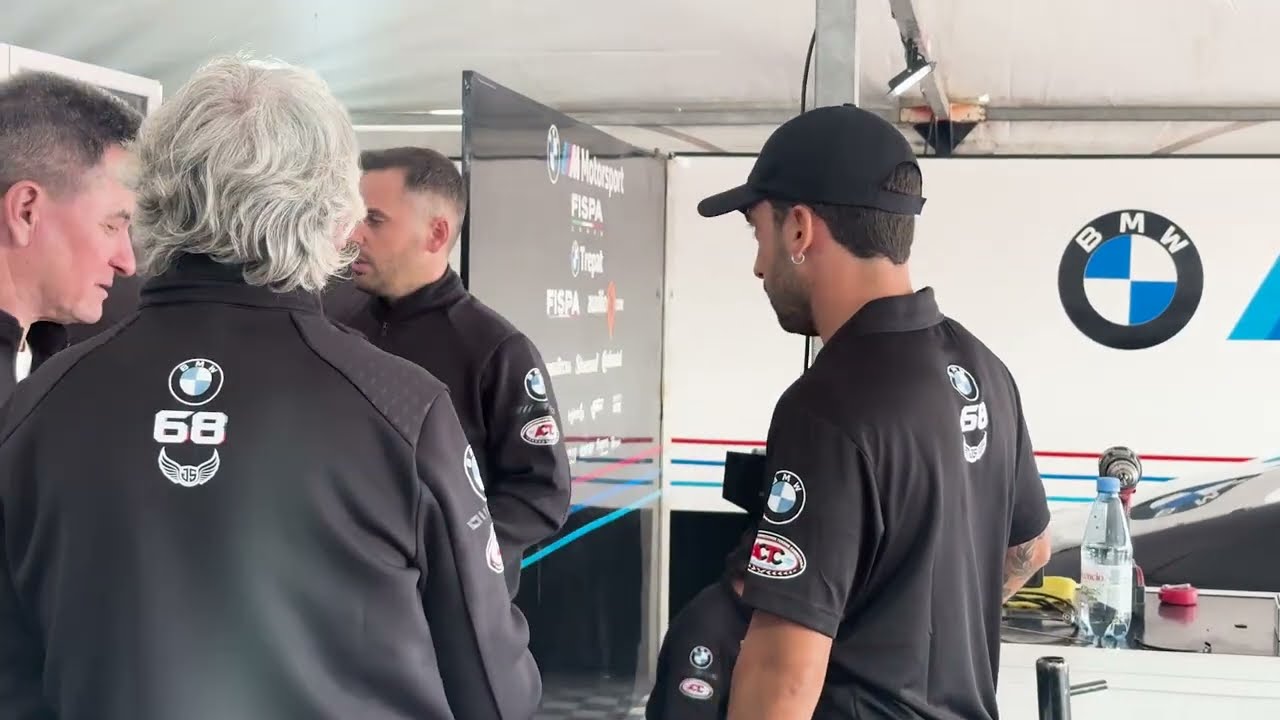 TC | Marcelo Ambrogio y los trabajos técnicos en los BMW