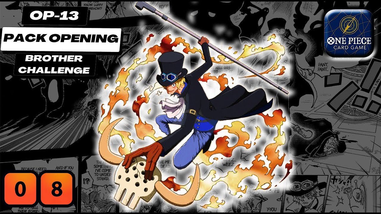 *ЭТА SP-КАРТА ПРОСТО ПОТРЯСАЮЩАЯ!!! * ПРОДОЛЖАЯ ЕГО ВОЛЮ OP-13 One Piece Pack Opening Challenge E...