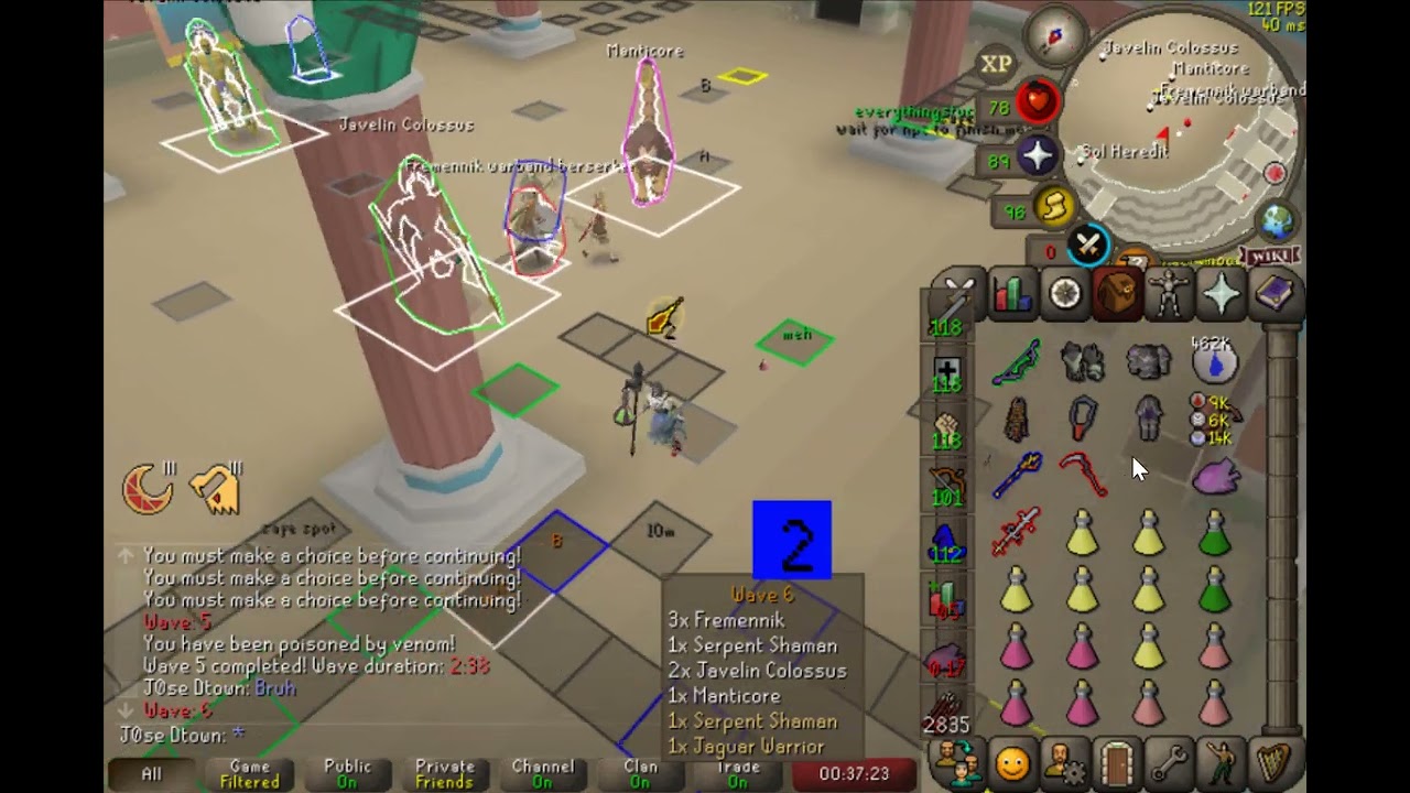 Osrs Colosseum  wave 1-11
