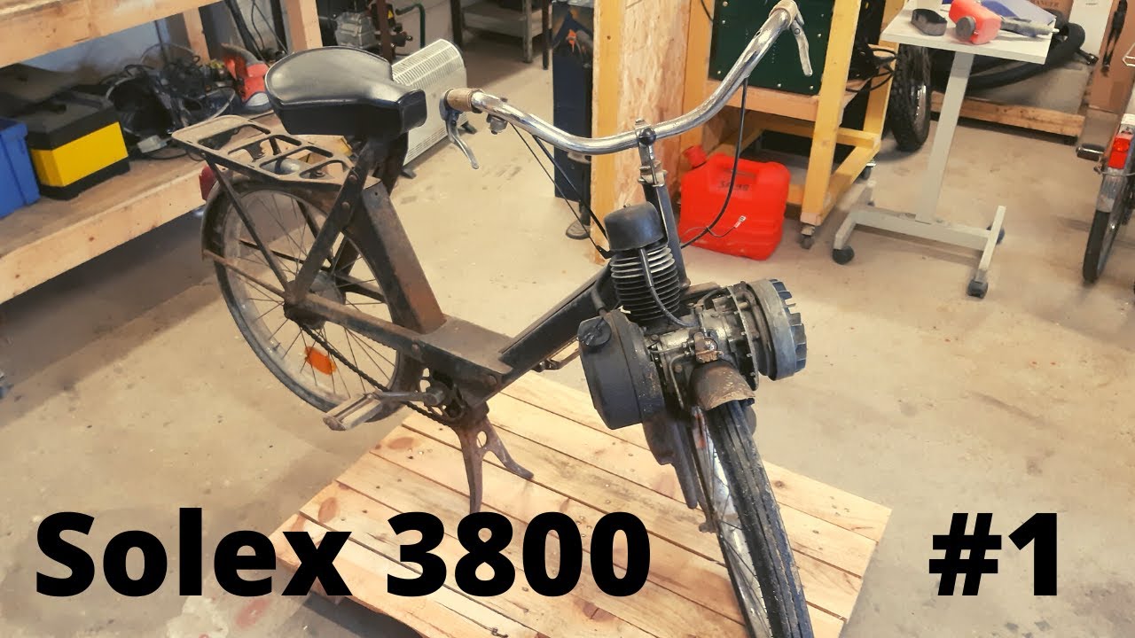 Restauration SOLEX 3800 - Démontage et début du sablage !