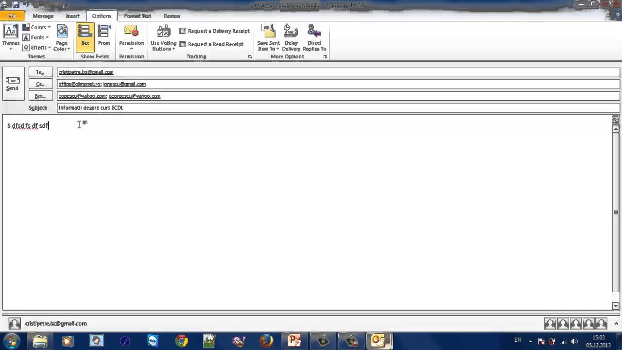 Tutorial Intrumente online - 3. Microsoft Outlook - Partea I