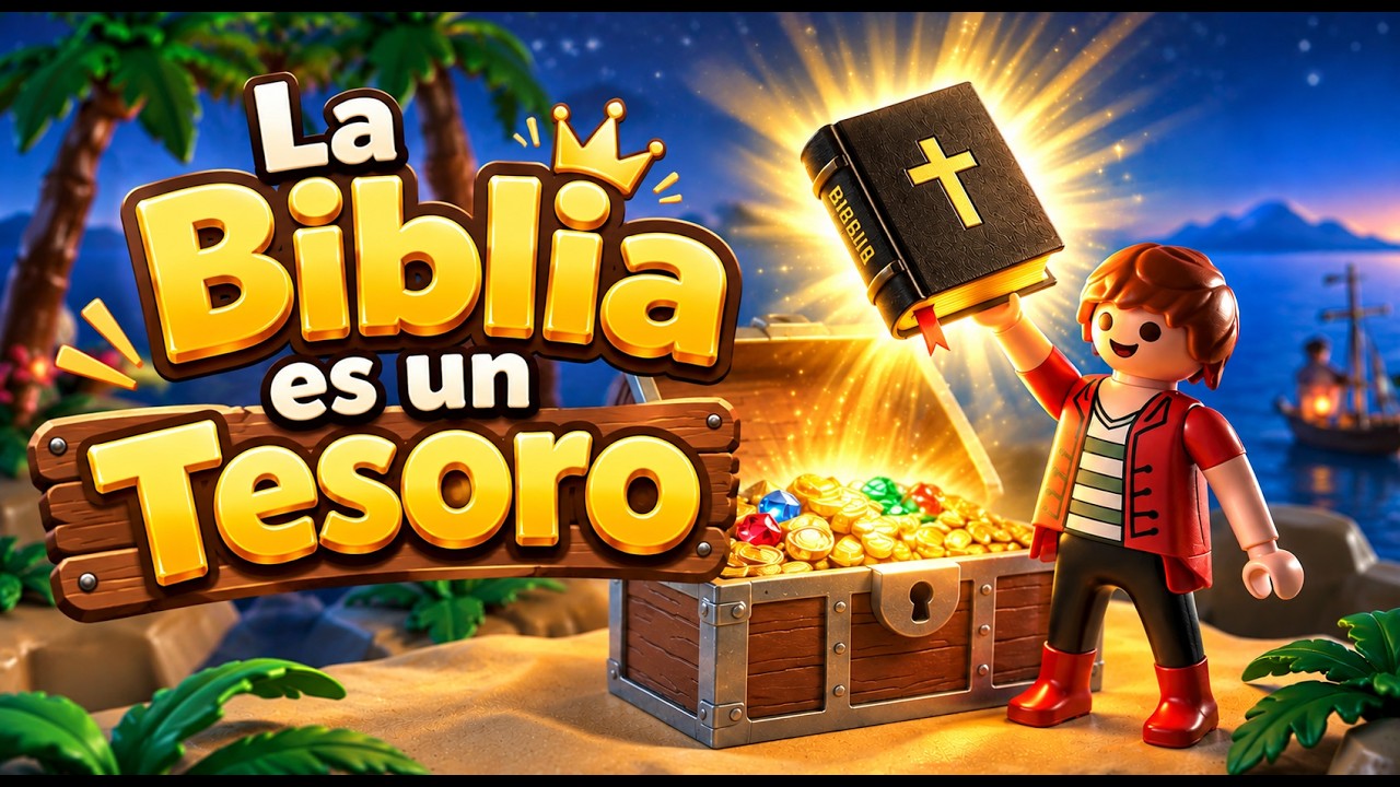 🎶 La Biblia es un Tesoro 🎁 | Canción Infantil Cristiana para el Mes de la Biblia📖✨(Estilo Playmobil)