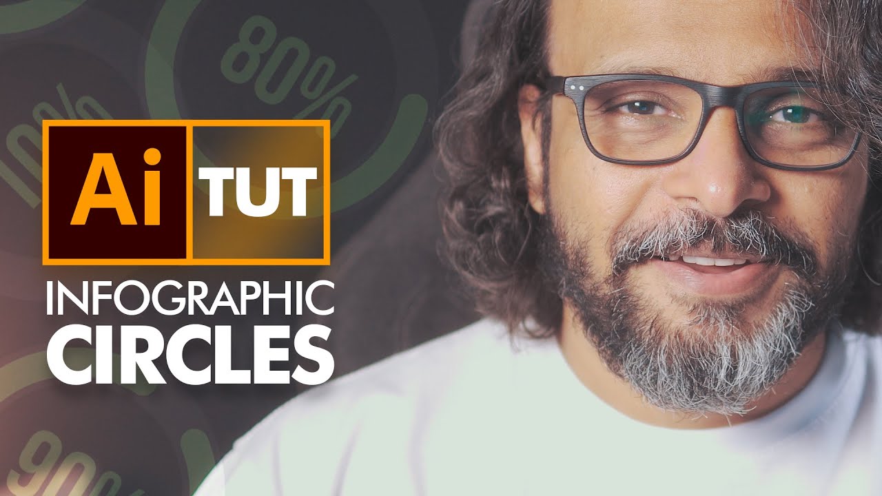 Infographic Circles in Adobe Illustrator  - اردو / हिंदी