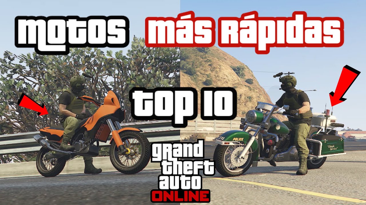 TOP 10 las motos MÁS RÁPIDAS en GTA Online! 2025