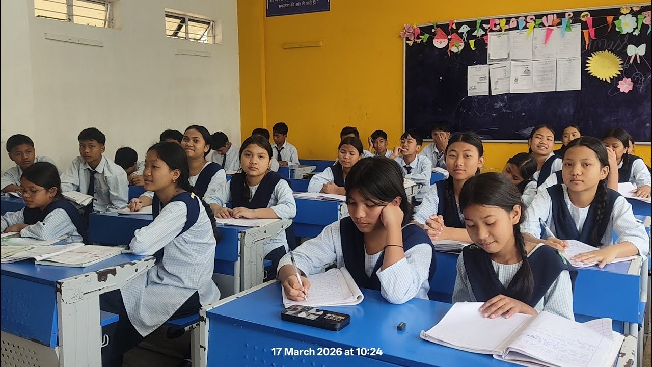 Self study of Class VII-B. JNV #williamnagar. Date:18/03/2026