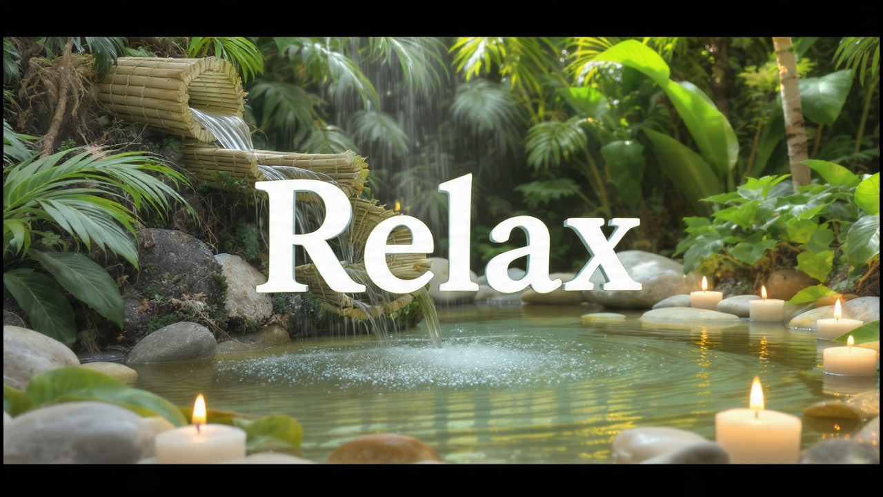 Fall Asleep Instantly with Natural Water Fountain Sounds | Live 24/7