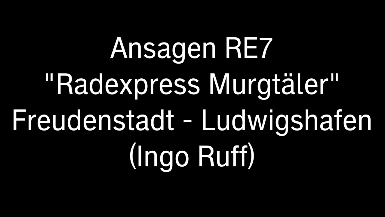 DB Regio Ansagen | RE7 