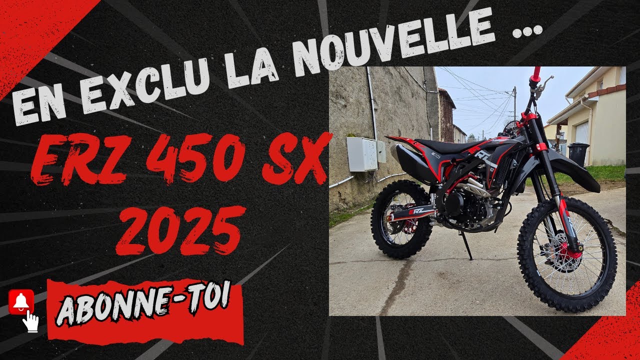 UNBOXING  : ERZ 450 SX 2025 de chez CRZ !!!!! 🤩🤩🤩 #minimx #moto