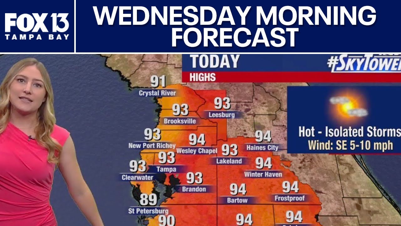 Tampa weather | Wednesday forecast