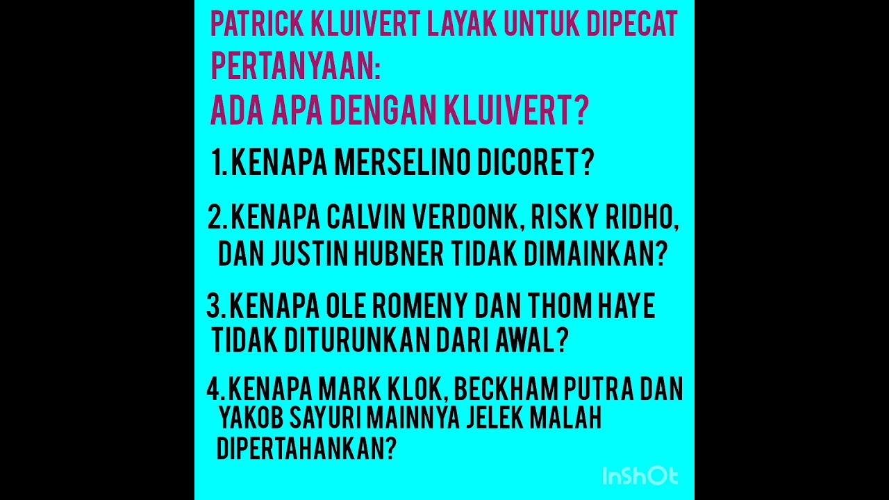 Patrick kluiver vs Arab Saudi. Patut Dicurigai.