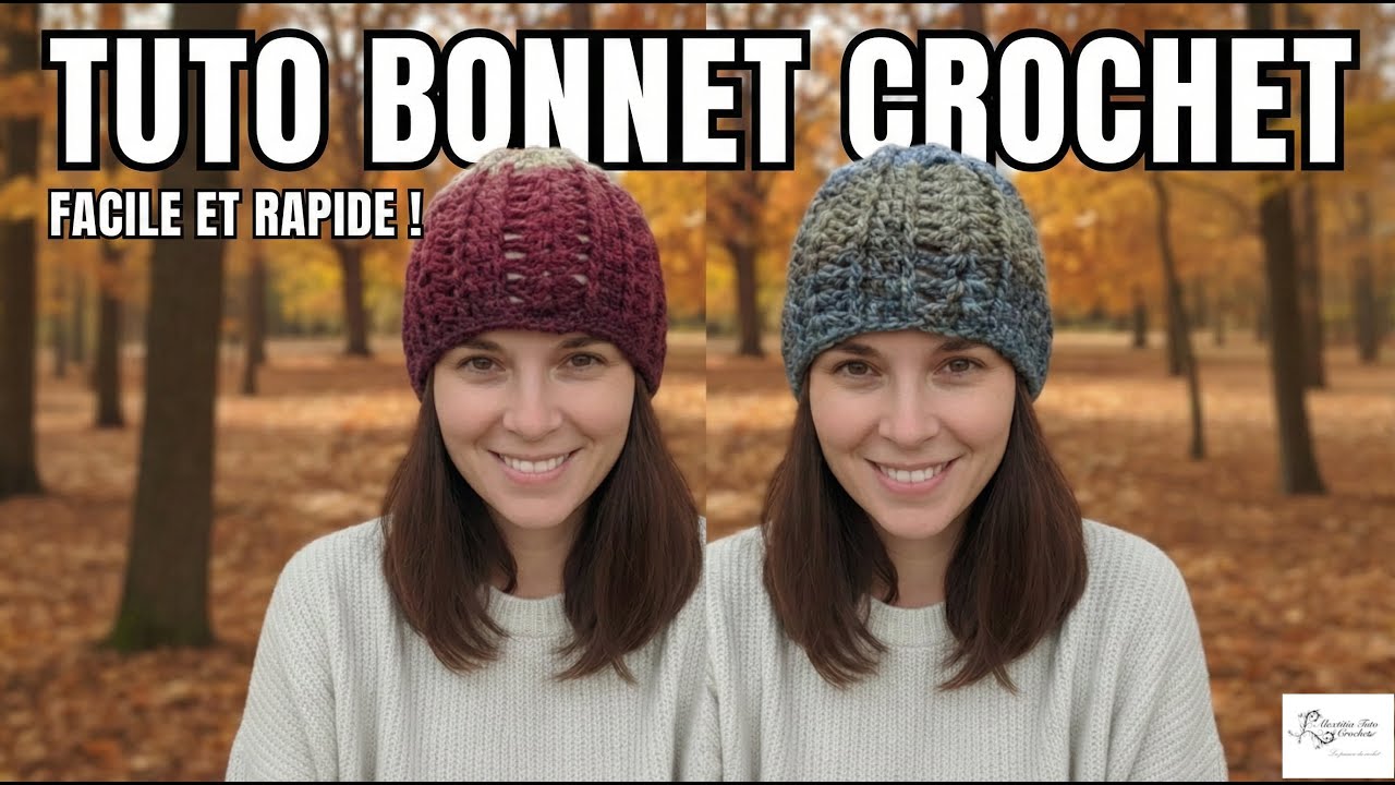 Tuto bonnet au crochet @AlextitiaTutoCrochet