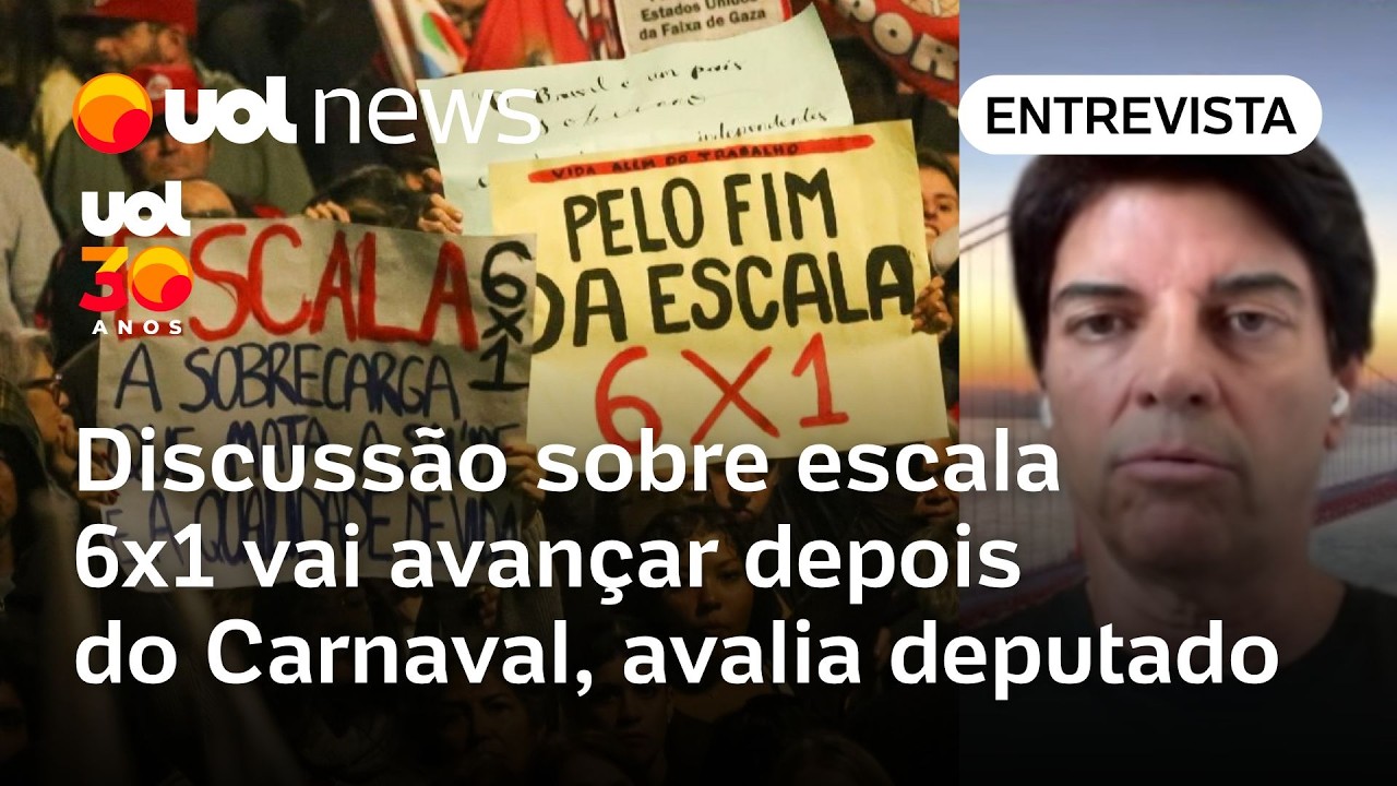 Escala 6x1: Deputado vê maioria da Câmara a favor do projeto e diz que tema avança após Carnaval