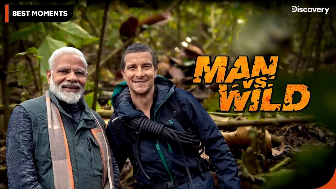 #BearGrylls & PM #Modi take on the Himalayas! | Man Vs Wild | Best Moments | Discovery Channel India