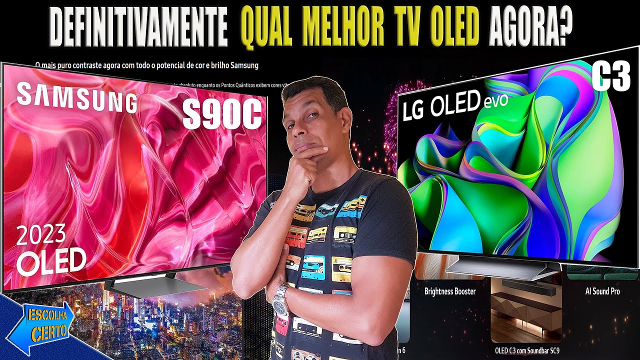 LG OLED C3 X SAMSUNG S90C 7 DIFERENCIAIS QUE DESTACAM UMA DA OUTRA