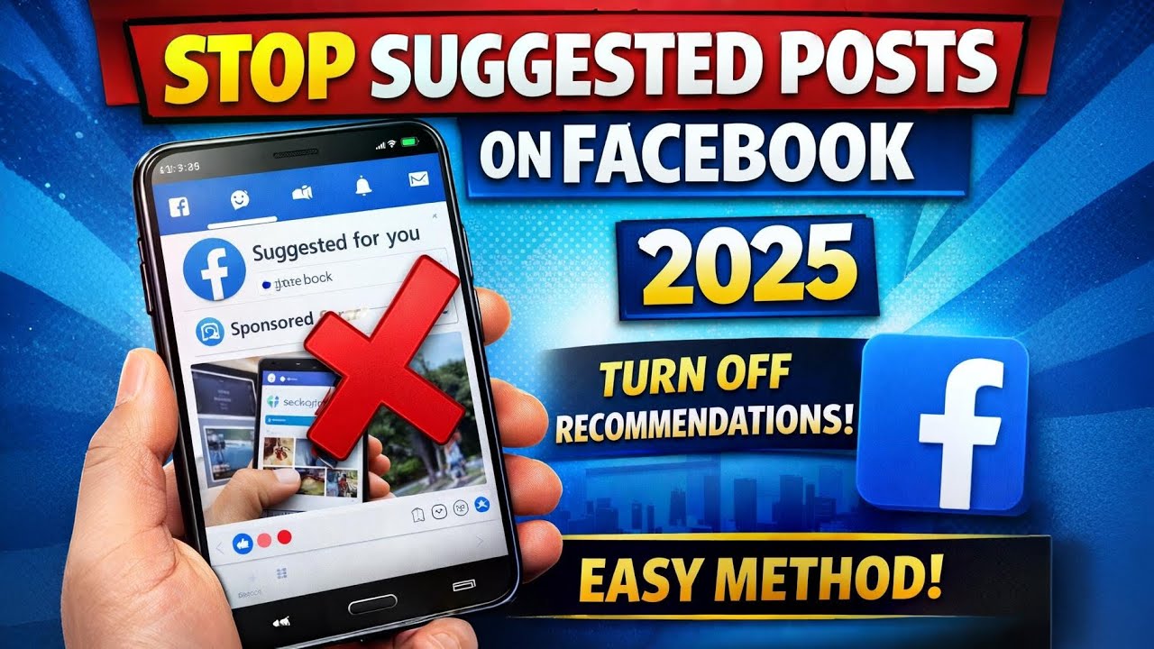 How to Stop Suggested Posts on Facebook 2025 | Turn Off Facebook Recommendations
