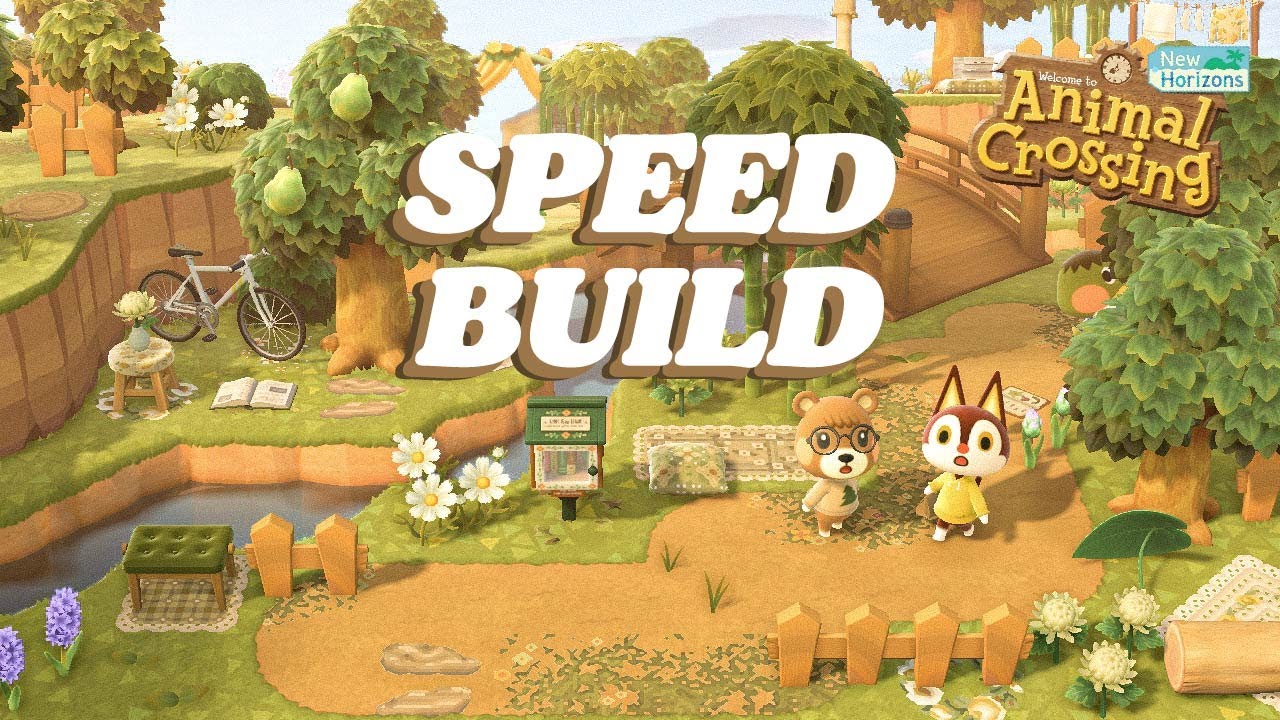 SPEED BUILD: entrada a mi isla🌼 | animal crossing: new horizons