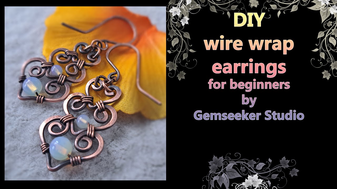 Easy DIY earrings for beginners: Turn a simple copper wire into stylish accessories. 6
