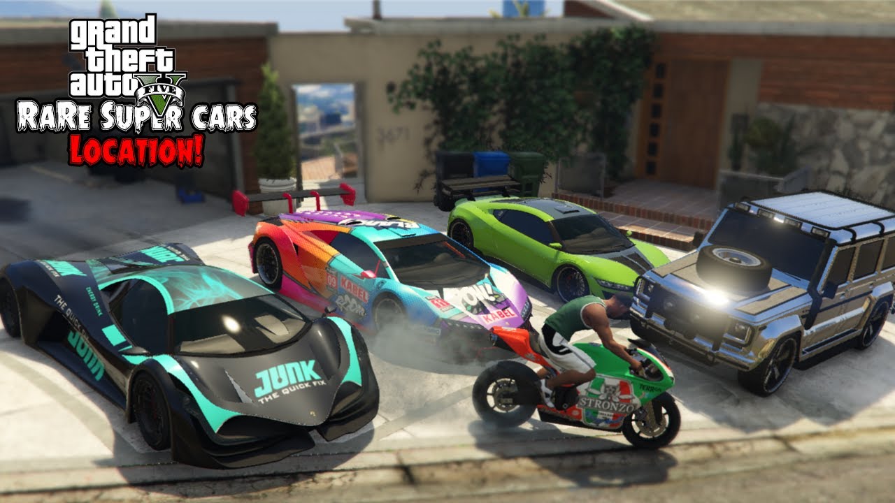 GTA 5 Story Mode Rare Super Cars Locations 2022!