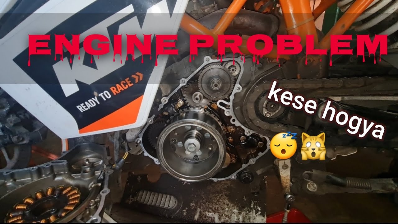 ktm rc390 self starting problem....one way clutch problem solve