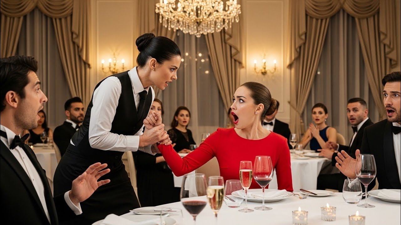 TODOS TEMÍAN A LA ESPOSA DEL MILLONARIO… HASTA QUE UNA CAMARERA LA HUMILLÓ CON UNA SOLA FRASE