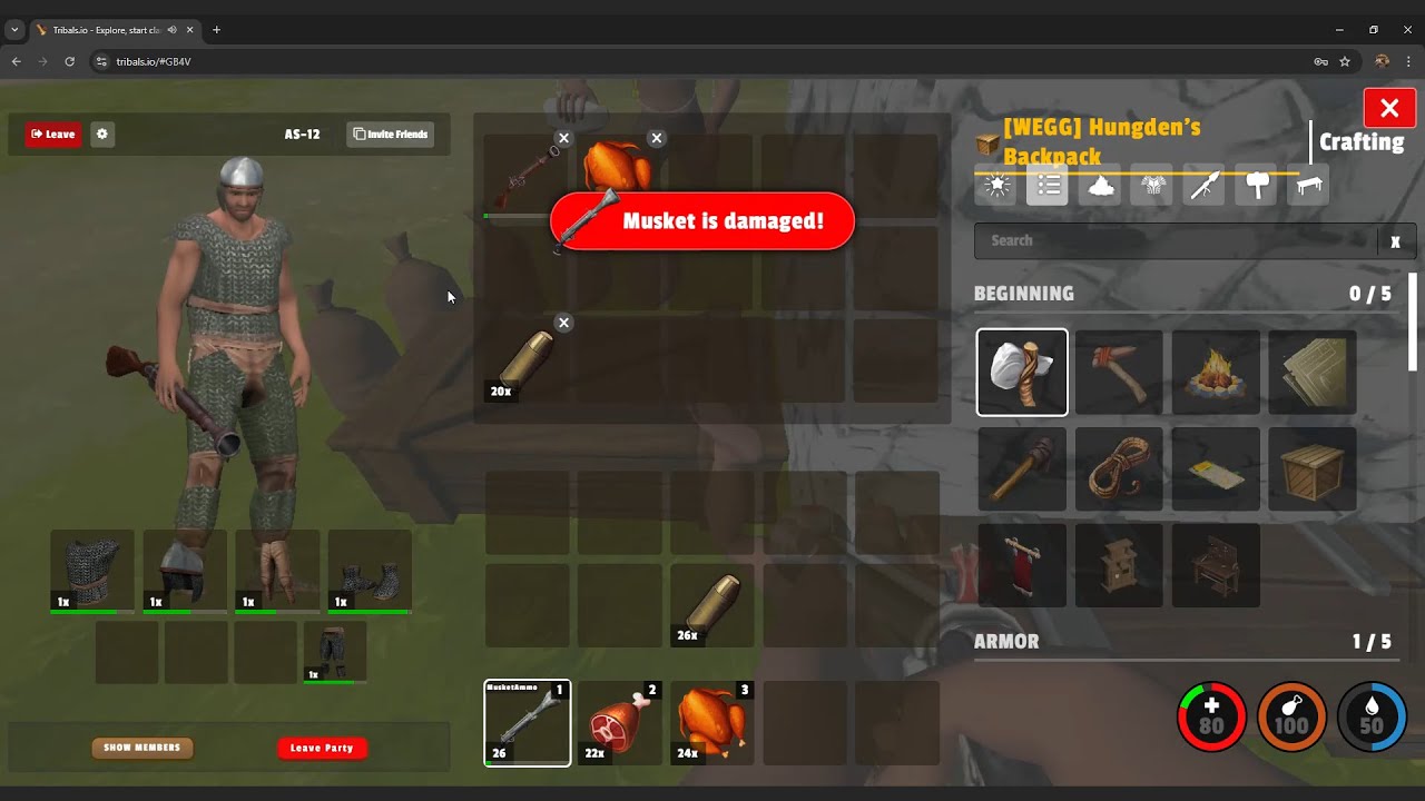 Tribals.io PvP [ TGUN ] VS [ WEGG Hungden's ] 1vs1 2ROUND ☠️