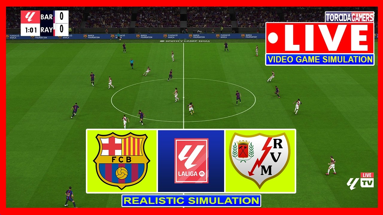 🔴LIVE: BARCELONA VS. RAYO VALLECANO | LALIGA 26/27 | MATCHDAY 3 | GAME SIMULATION