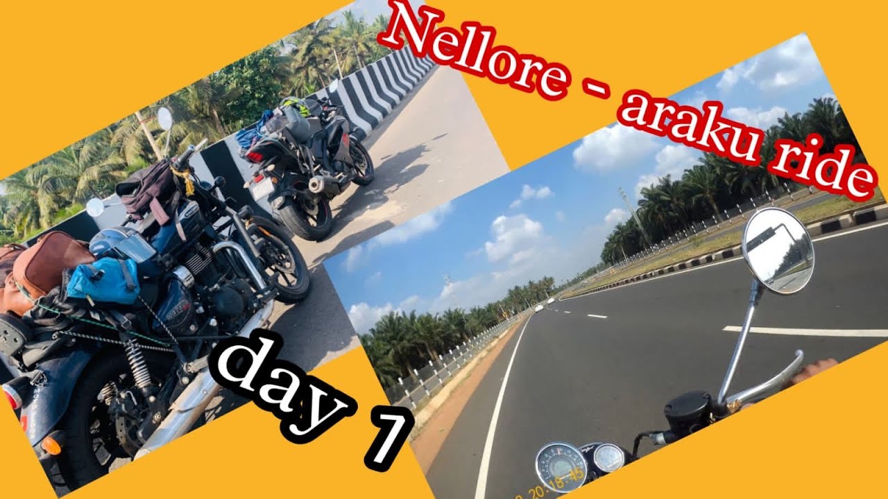 Nellore - araku ride on RE meteor ||day 1||vizag || Telugu motovloger