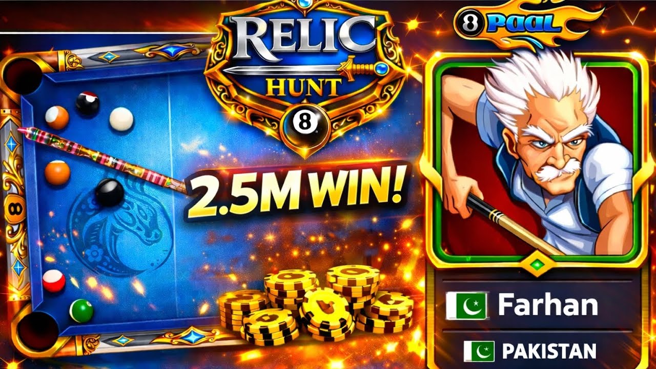 Relic Hunt Event | 8ball pool | New Event 