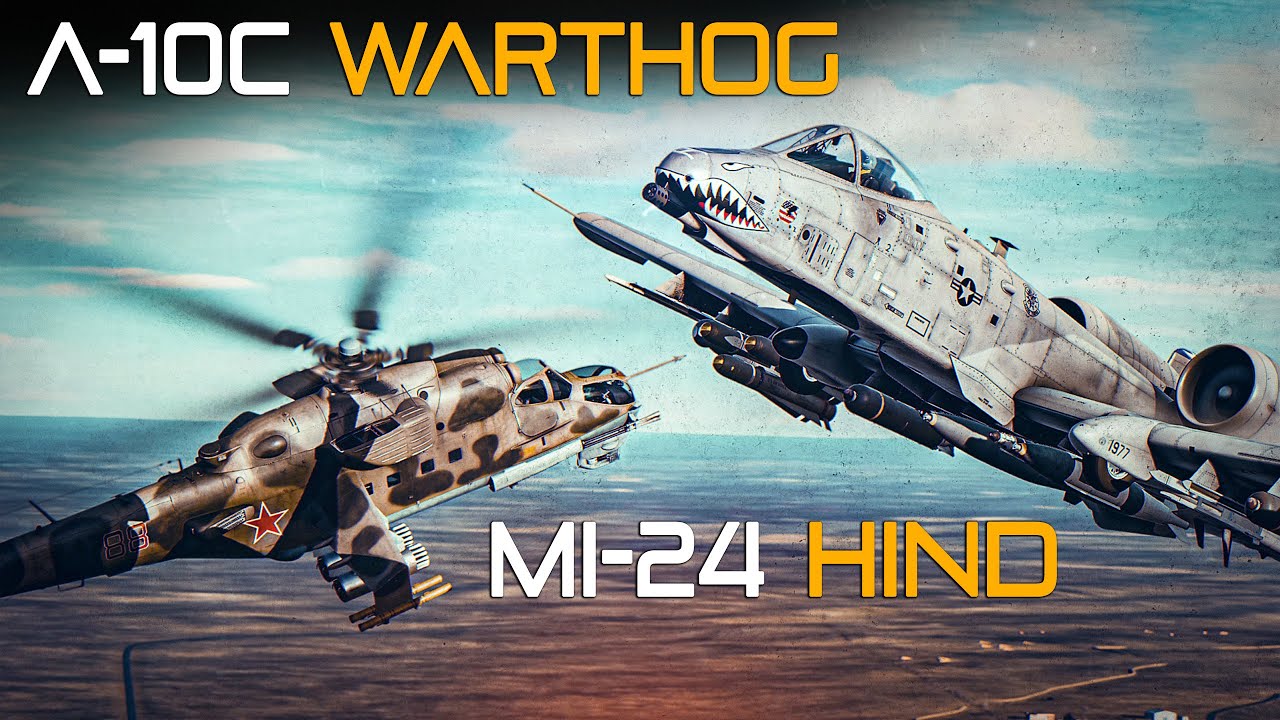 A-10C Warthog против Ми-24 Hind | Цифровой боевой симулятор | DCS |