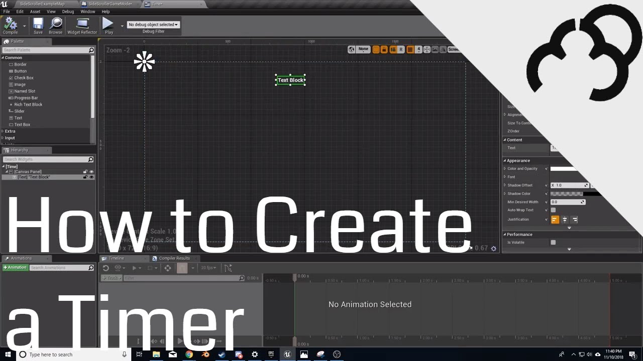UE4 — Создание таймера — Учебник по чертежам Unreal Engine 4