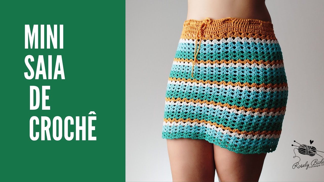 Mini saia de croche