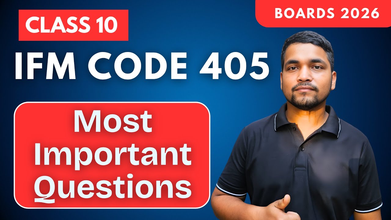 Class 10 IFM Most Important Questions for Boards 2026 | Introduction to Financial Markets