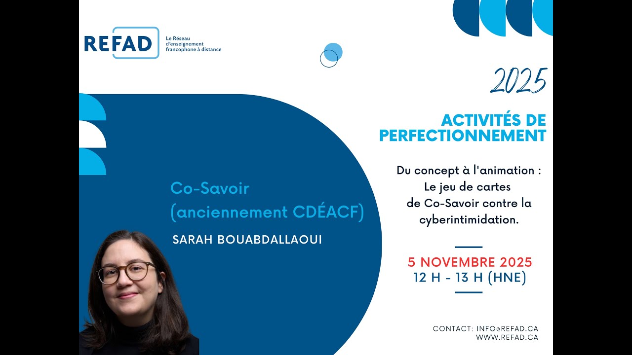 Du concept à l'animation  Le jeu de cartes de Co Savoir contre la cyberintimidation