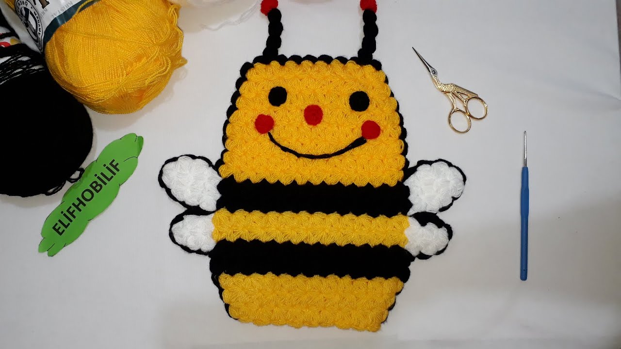 Arı Lif Nasıl Yapılır (tasarım elisi_sevdası5 ee aittir) #örgü #yenilifmodelleri #crochet